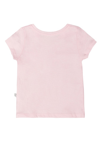 Светло-розовая летняя футболка Фламинго