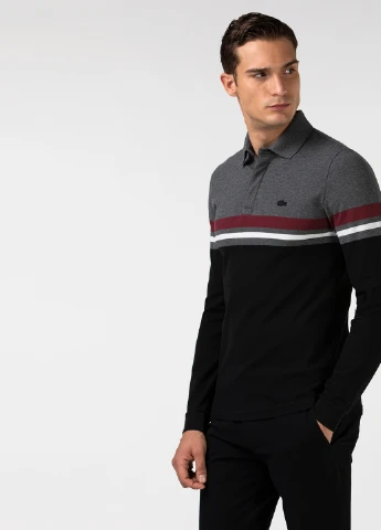 Цветная футболка-поло для мужчин Lacoste с логотипом
