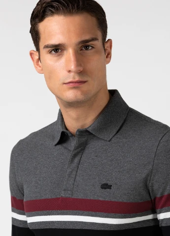 Цветная футболка-поло для мужчин Lacoste с логотипом