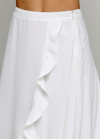 Белая кэжуал в клетку юбка Friendtex а-силуэта (трапеция)