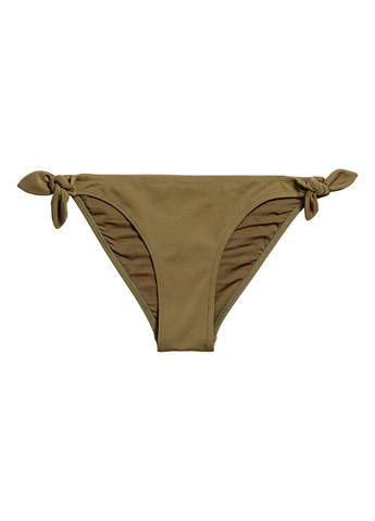 Оливковые (хаки) купальные трусики однотонные H&M