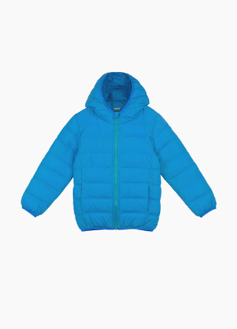 Голубая демисезонная куртка однотон-kv No Brand
