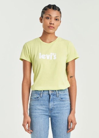 Салатовая летняя футболка Levi's