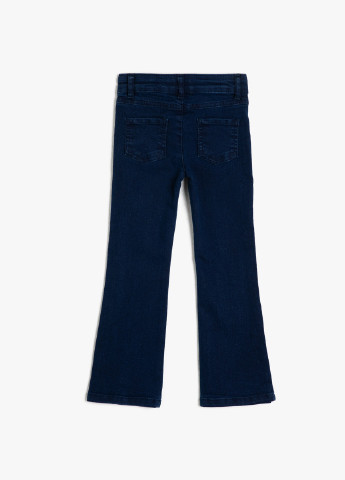 Темно-синие демисезонные клеш джинсы KOTON