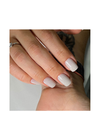 База для маникюра Any Base 03, серая база для ногтей с белым декором, 25 г Izzy (363030532)