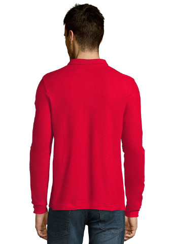 Красная футболка-поло для мужчин Sol's однотонная