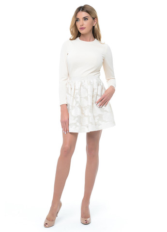 Світло-бежева кежуал сукня GENEVIE однотонна