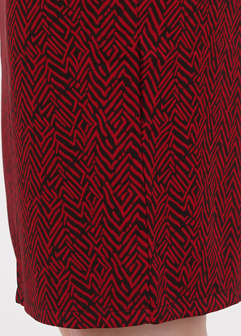 Красная кэжуал с орнаментом юбка Lila Kass карандаш