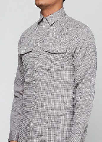 Серая кэжуал рубашка в клетку Bruuns Bazaar с длинным рукавом