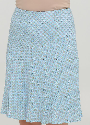 Голубая кэжуал с рисунком юбка Boden