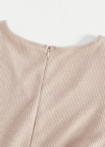 Комбінезон для вагітних SHEIN комбінезон-брюки однотонний світло-бежевий кежуал поліестер