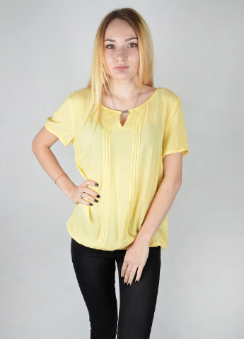 Желтая летняя блуза S.Oliver
