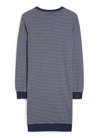 Темно-синя домашній сукня сукня-світшот C&A в смужку