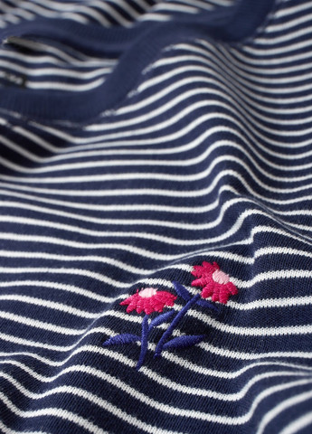 Темно-синя домашній сукня сукня-світшот C&A в смужку