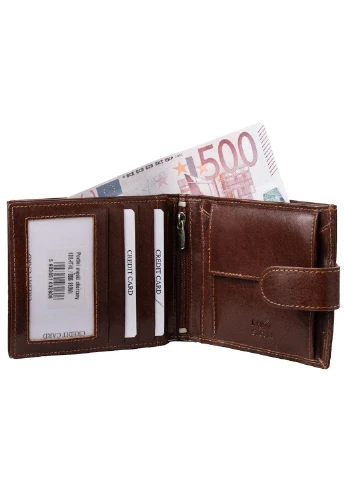 Мужское кожаное портмоне 12х10х3 см DNK Leather (232989399)