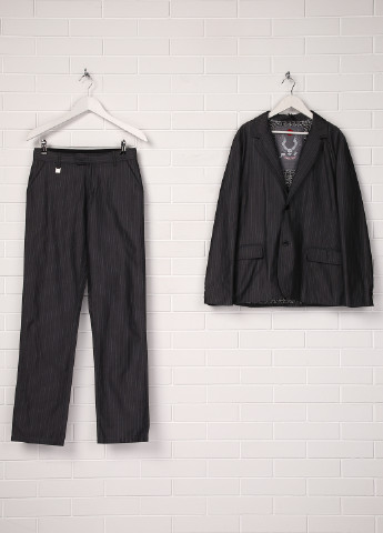 Темно-серый демисезонный костюм (пиджак, брюки) брючный Richmond