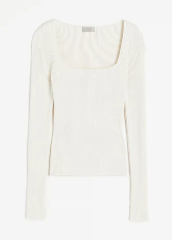 Молочний демісезонний светр H&M