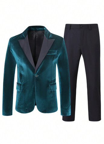 Комбинированный демисезонный костюм (пиджак, брюки) брючный SHEIN