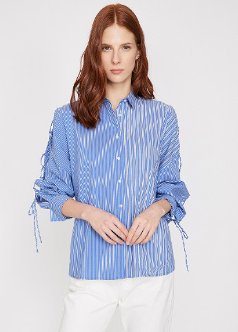 Голубой кэжуал рубашка KOTON