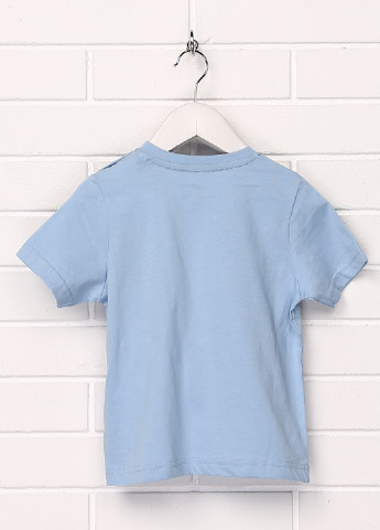 Голубая летняя футболка с коротким рукавом Lupilu
