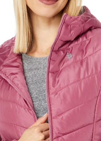 Рожева демісезонна куртка U.S. Polo Assn.