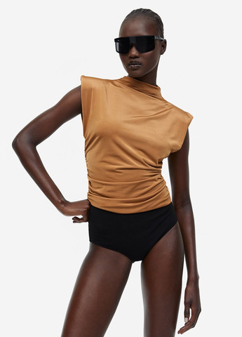 Светло-коричневая блуза H&M