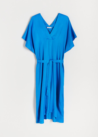 Голубое кэжуал платье оверсайз Reserved однотонное