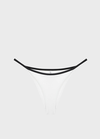 Белые купальные трусики с логотипом Calvin Klein