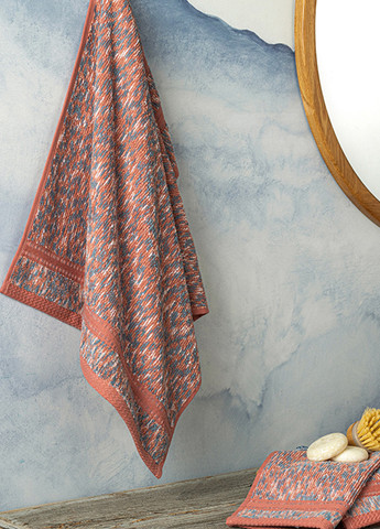 English Home полотенце для лица, 50х70 см меланж розовый производство - Турция