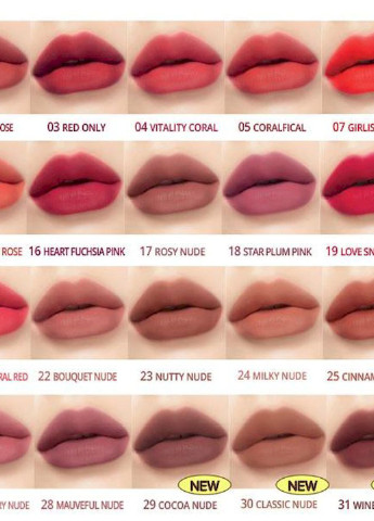 Матовий тінт INK THE VELVET #026 WELL-MADE NUDE для губ, 4г Peripera (256250730)