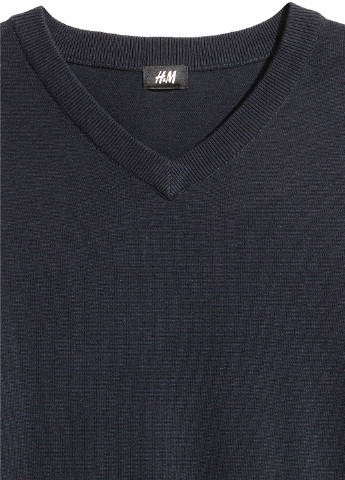 Темно-синий демисезонный пуловер пуловер H&M