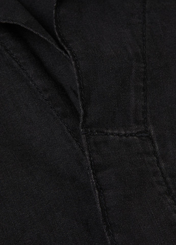 Комбінезон H&M комбінезон-шорти однотонний чорний джинсовий бавовна