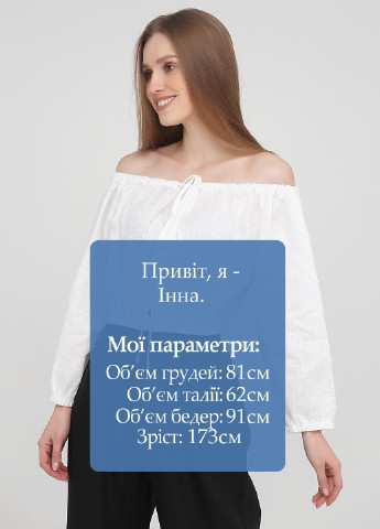 Белая летняя блуза Only Women