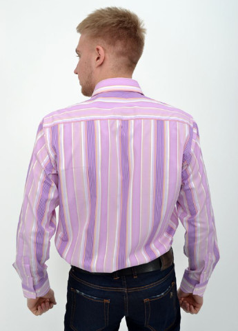 Розовая кэжуал рубашка в полоску Framzoni