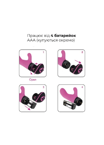 Вибратор Butch Cassidy со сменными насадками для клитора Adrien Lastic (254543903)