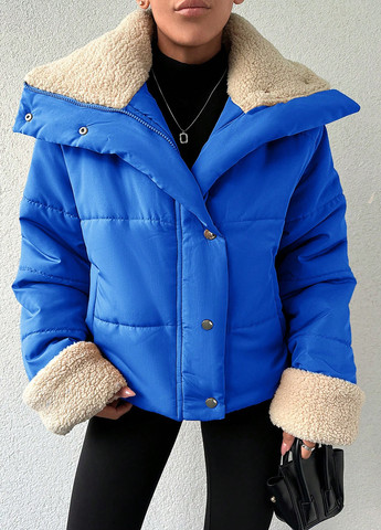 Синяя демисезонная куртка SHEIN