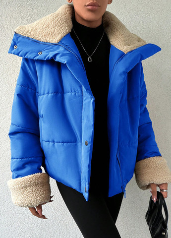 Синяя демисезонная куртка SHEIN