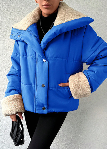 Синяя демисезонная куртка SHEIN