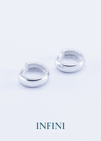 Серьги серебряные Infini кольца (250152994)