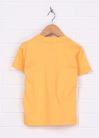 Желтая летняя футболка с коротким рукавом BBR