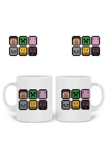 Кружка Майнкрафт (Minecraft) 330 мл Чашка Керамическая (20259-1173) MobiPrint (219774876)