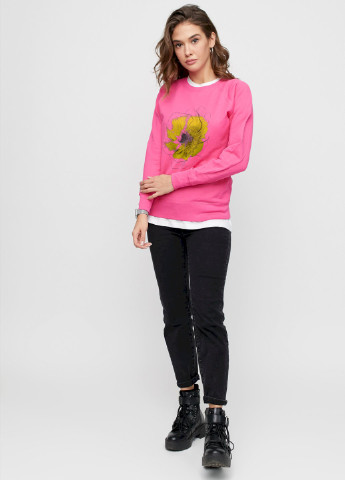 Розовый свитшот женский /no flis/ YAPPI рисунок (251375167)