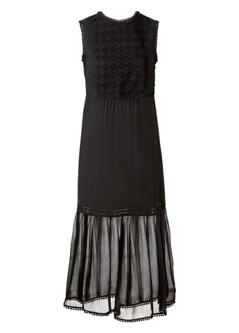 Черное кэжуал платье а-силуэт Esmara однотонное