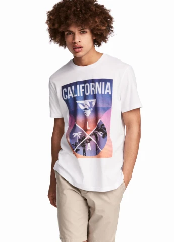 Белая футболка H&M