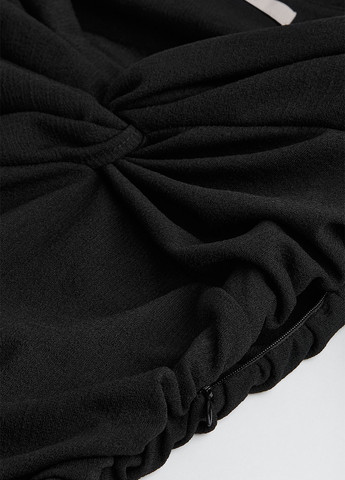 Комбінезон H&M комбінезон-брюки однотонний чорний кежуал трикотаж, поліестер