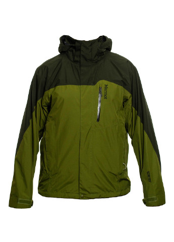 Зеленая зимняя куртка лыжная Marmot