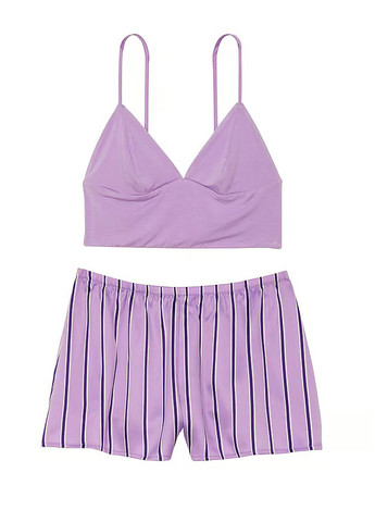 Сиреневая всесезон пижама (майка, шорты) майка + шорты Victoria's Secret