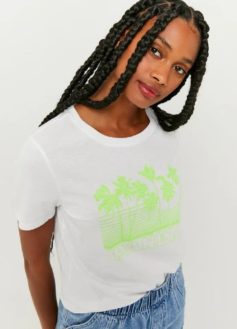 Футболка Tally Weijl Printed T-Shirts - KNIT T-SHIRT - (229436190)