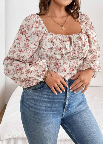 Комбинированная блуза SHEIN