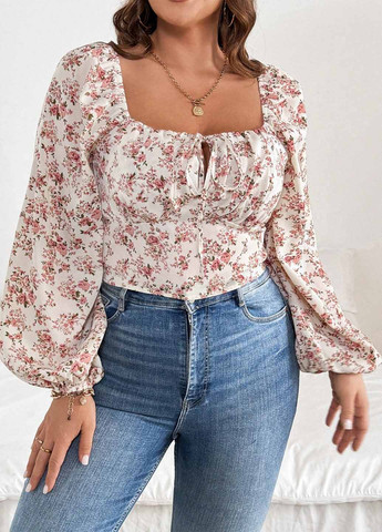 Комбинированная блуза SHEIN